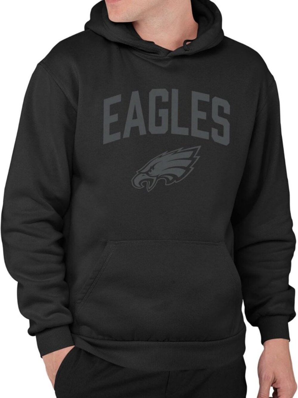 Cozy Blackout Fleece Hoodie for Men & Women - Officially Licensed NFL Apparel